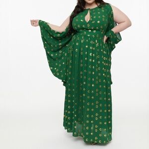 NWT Disney Hocus Pocus Collection By Unique Vintage Plus Size Green and Gold
